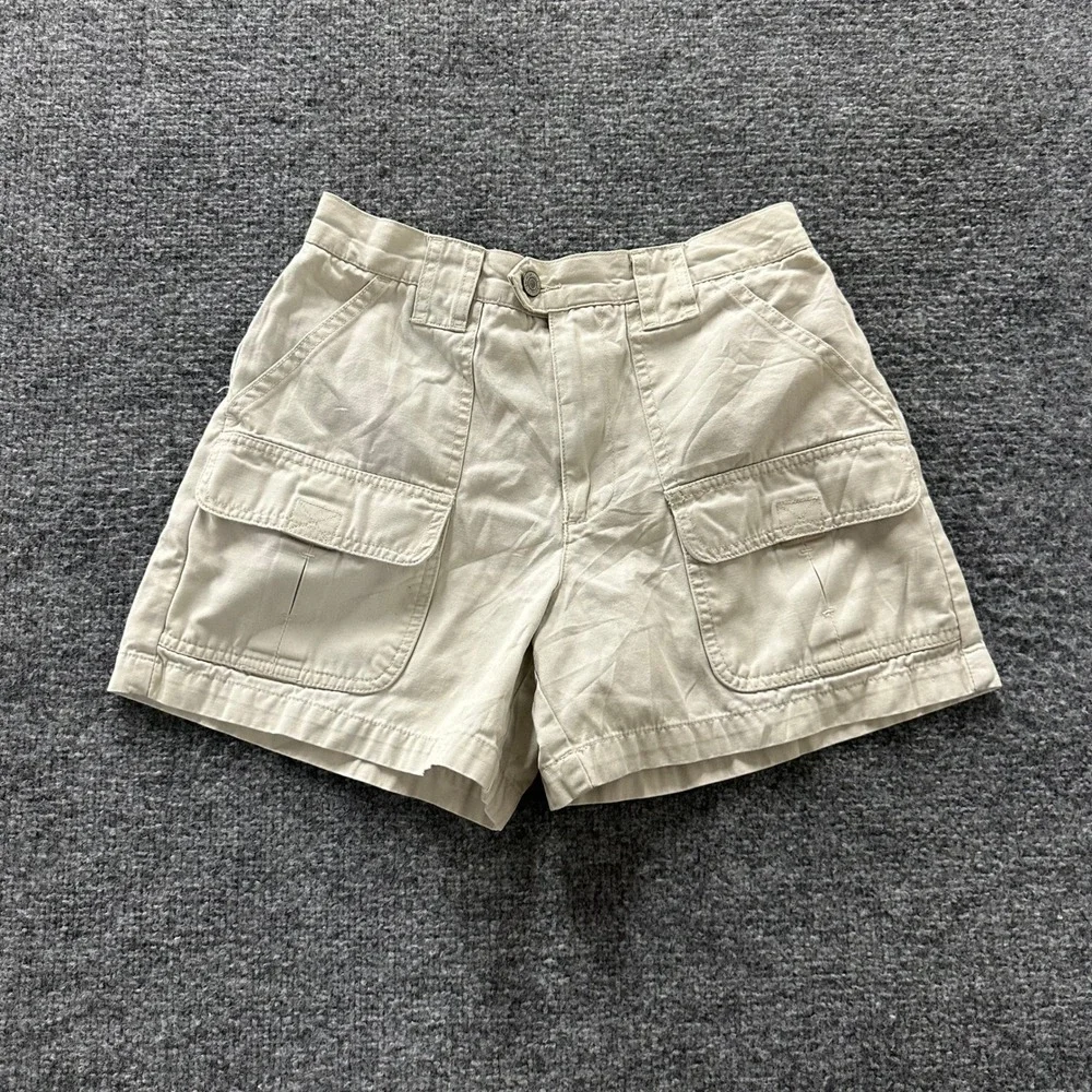 American Eagle Cargo Shorts Womens Size 6 Beige Khaki Cotton Utility Gorpcore